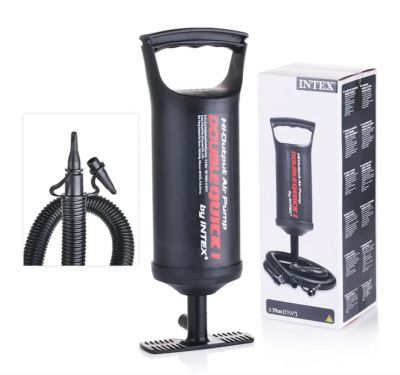 Лот: 25518582. Фото: 1. Ручной насос Intex 68612 . Двухкатный... Спальные мешки, надувные кровати, коврики туристические