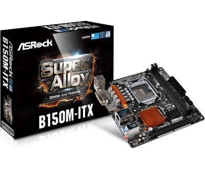Лот: 14732593. Фото: 1. Материнская плата Asrock B150M-ITX... Материнские платы