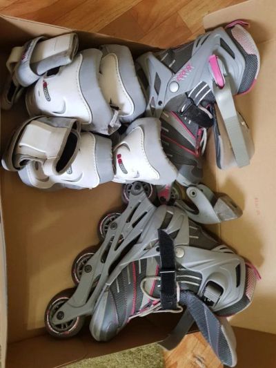 Лот: 10127063. Фото: 1. Продам ролики женские р.38. Роликовые коньки, скейтборды, самокаты