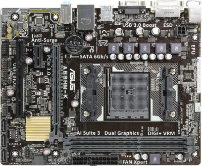 Лот: 10380068. Фото: 1. Материнская плата ASUS A68HM-K. Материнские платы