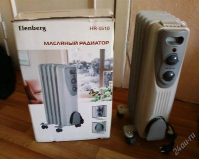 Лот: 1229882. Фото: 1. Обогреватель масляный Elenberg... Обогреватели бытовые
