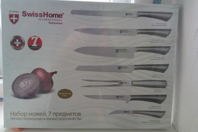 Лот: 4034911. Фото: 1. Набор кухонных ножей SwissHome... Столовые приборы, ножи