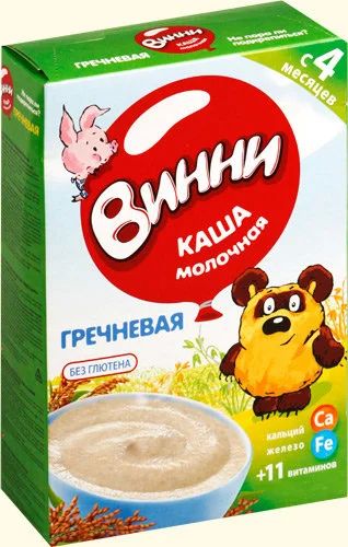 Лот: 9835426. Фото: 1. Каши молочные Винни, Nestle. Детское питание