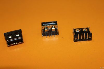 Лот: 17452475. Фото: 1. Разъем USB US-020, черный USB2... Разъёмы