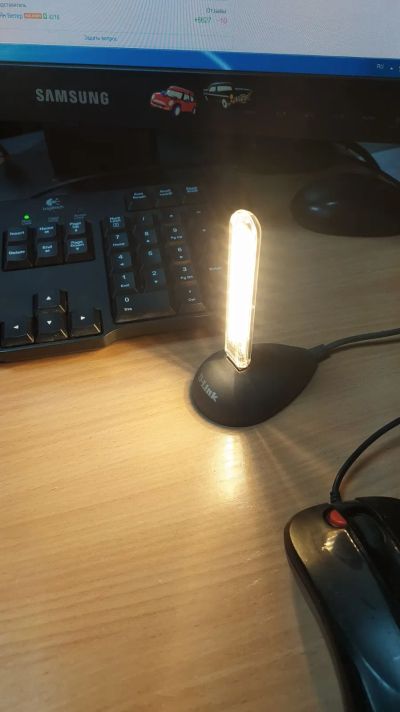 Лот: 19937238. Фото: 1. USB светильник, 8 Led светодиодов... Настольные лампы и светильники