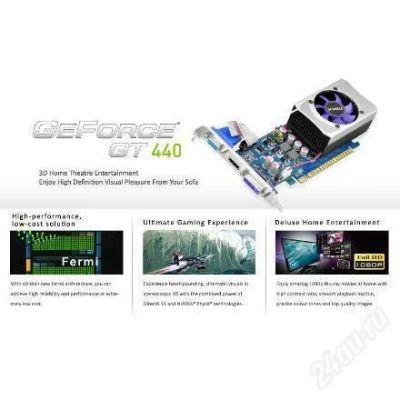 Лот: 1958398. Фото: 1. Видеокарта 1024Mb GeForce GT440... Видеокарты
