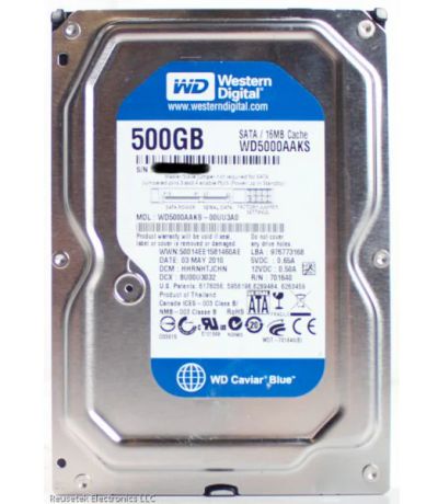 Лот: 3101910. Фото: 1. HDD WD 5000 AAKS. Жёсткие диски (HDD)