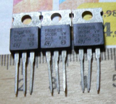 Лот: 15886322. Фото: 1. Полевой транзистор P80NF03L (STP80NF03L-04... Транзисторы