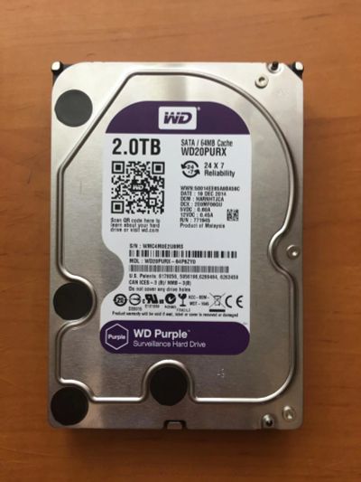 Лот: 9881660. Фото: 1. Жесткий диск Western Digital WD20PURX... Жёсткие диски (HDD)