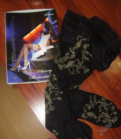 Лот: 1089953. Фото: 1. Чулки новые! Размер S-M, 30 Ден... Колготки, чулки