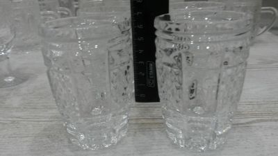 Лот: 12671784. Фото: 1. Стопки хрусталь 4 шт. СССР с 1... Рюмки, стопки