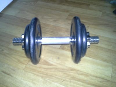 Лот: 3227591. Фото: 1. Гантеля разборная прорезиненая... Другое (тренажеры, комплексы)