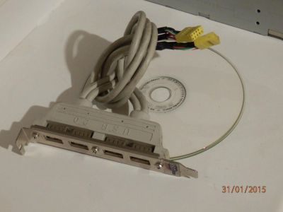 Лот: 5036713. Фото: 1. USB разветвитель(планка) 4 порта. Платы расширения, контроллеры, доп. порты