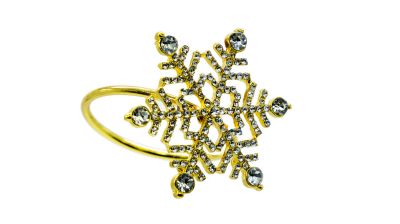 Лот: 24842838. Фото: 1. Кольцо для салфеток 2 шт. Снежинка... Другое (посуда, кухонная утварь)