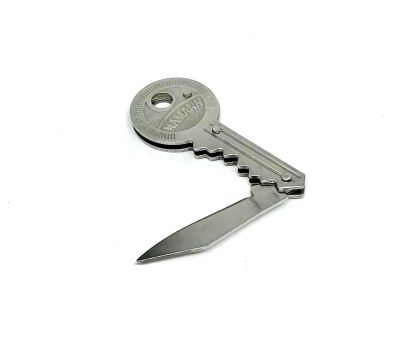 Лот: 14937965. Фото: 1. 🔑 Брелок ножичек-ключ цвета металлик... Брелоки для ключей