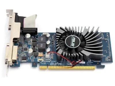 Лот: 12034802. Фото: 1. GeForce GT210 1Gb (Asus 210-1GD3-L... Видеокарты