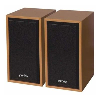 Лот: 24512428. Фото: 1. Колонки Perfeo Cabinet, бук (PF... Акустические системы