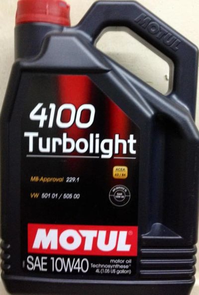 Лот: 8685064. Фото: 1. MOTUL 10W40 4100 Turbolight. Масла, жидкости