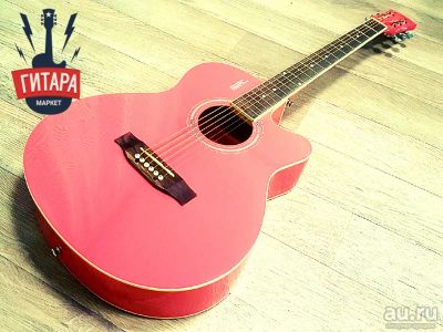 Лот: 16138095. Фото: 1. Гитара Elitaro PINK. Гитары