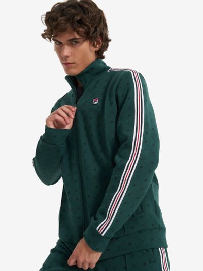 Лот: 24789153. Фото: 1. Толстовка мужская FILA, Зеленый. Легкие куртки, толстовки