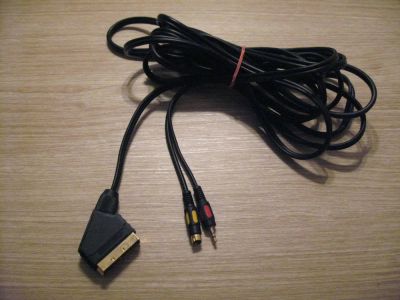 Лот: 5539451. Фото: 1. Кабель SCART - S-Video, Jack3... Шнуры, кабели, разъёмы