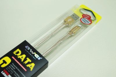 Лот: 6377866. Фото: 1. Дата-кабель iPhone 5/5s 8pin AWEI... Дата-кабели, переходники
