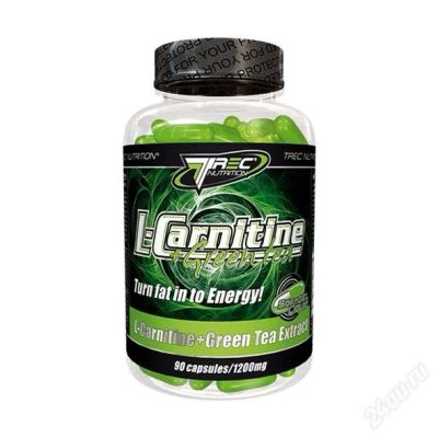 Лот: 2374094. Фото: 1. L-Carnitine + Green Tea 90 капс... Спортивное питание, витамины