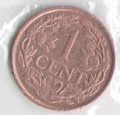 Лот: 10628189. Фото: 1. 1 цент 1941 года, Голландия Нидерланды. Европа