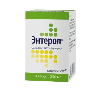 Лот: 23988357. Фото: 1. Энтерол капс. 250мг №10. Лекарства