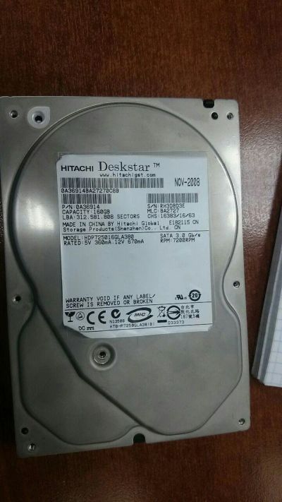 Лот: 13964069. Фото: 1. HDD Hitachi. Жёсткие диски