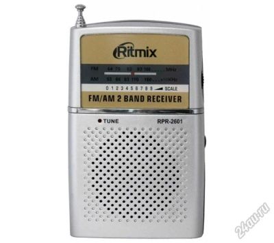 Лот: 5589621. Фото: 1. Радиоприемник Ritmix RPR2061 серебро... Тюнеры, радиоприёмники