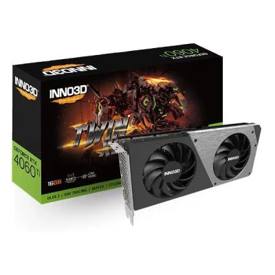 Лот: 24432610. Фото: 1. Видеокарта INNO3D RTX 4060 Ti... Видеокарты