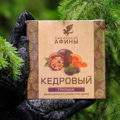 Лот: 13511310. Фото: 1. Кедровый грильяж с черносливом... Шоколад, конфеты