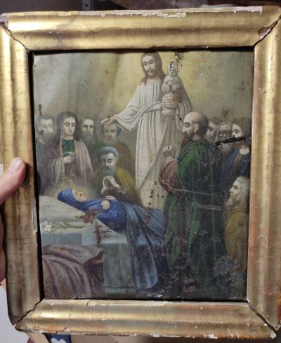 Лот: 17874741. Фото: 1. икона двусторонняя Успение Пресвятой... Иконы