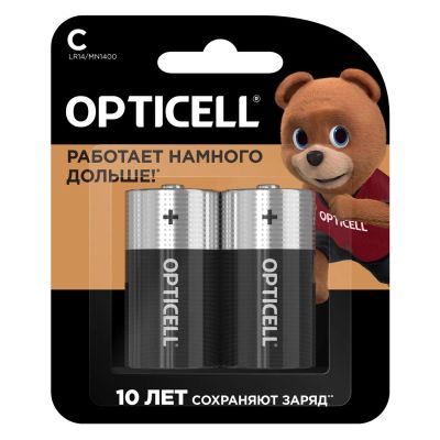 Лот: 25308124. Фото: 1. Батарейки Opticell Basic, 2 шт... Батарейки, аккумуляторы, элементы питания