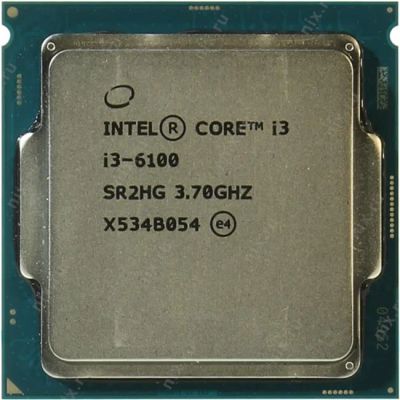 Лот: 10742634. Фото: 1. Процессор Intel Core i3-6100 4x3... Процессоры