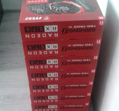 Лот: 9855614. Фото: 1. Видеокарты для майнинга MSI RX... Видеокарты