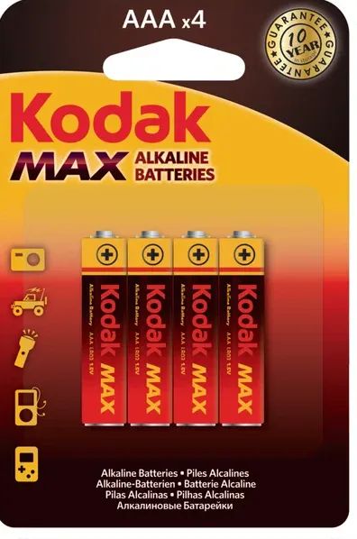 Лот: 23511021. Фото: 1. Батарейка Kodak Max Super Alkaline... Батарейки, аккумуляторы, элементы питания