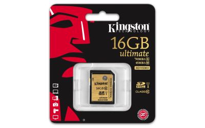 Лот: 4252280. Фото: 1. Карта памяти SD HC 16 GB Kingston... Карты памяти