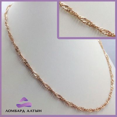 Лот: 8184862. Фото: 1. Золотая цепь 585 пробы. Вес 10... Цепочки