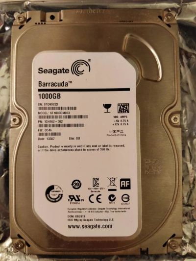 Лот: 10917367. Фото: 1. Seagate ST1000DM003. Жёсткие диски