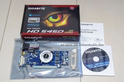 Лот: 5208993. Фото: 1. Видеокарта Gigabyte HD5450. Обмен. Видеокарты