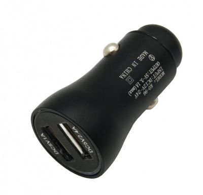 Лот: 16170835. Фото: 1. АЗУ USB x 2 1A/2.4A KO-96 черный... Зарядные устройства, блоки питания, адаптеры сетевые для смартфонов