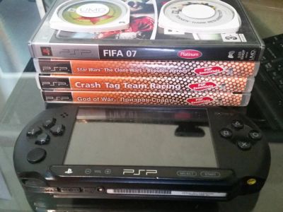 Лот: 7560827. Фото: 1. PlayStation Portable E1008 Black... Игровые приставки, консоли