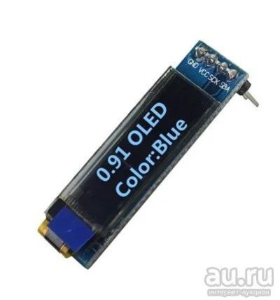 Лот: 13495104. Фото: 1. I2C синий OLED ЖК-дисплей. Микроконтроллеры