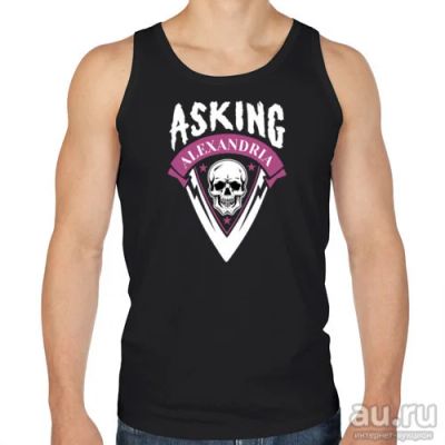 Лот: 8614609. Фото: 1. Мужская майка хлопок "Asking Alexandria... Футболки