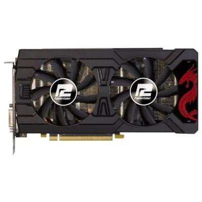 Лот: 13980035. Фото: 1. Видеокарта RX 570 8Gb PowerColor... Видеокарты
