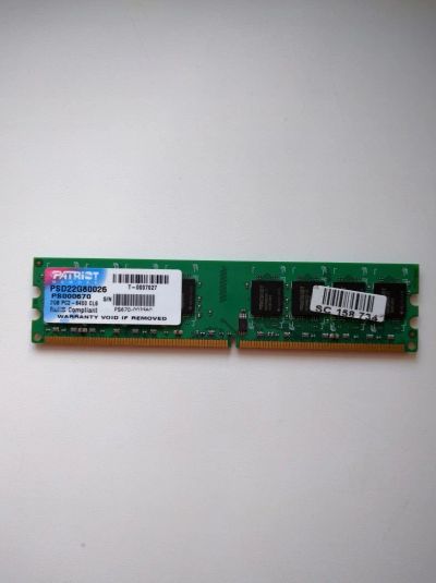 Лот: 6859434. Фото: 1. ОЗУ Patriot 2GB для ПК. Оперативная память