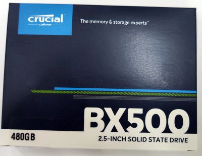 Лот: 16038903. Фото: 1. SSD Crucial BX500 480Gb Новый. SSD-накопители