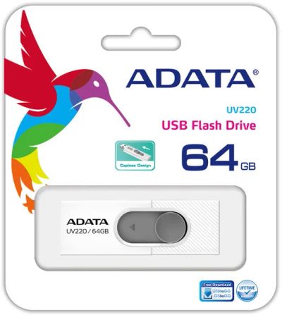 Лот: 12045549. Фото: 1. Флешка USB 64 ГБ A-DATA DashDrive... USB-флеш карты